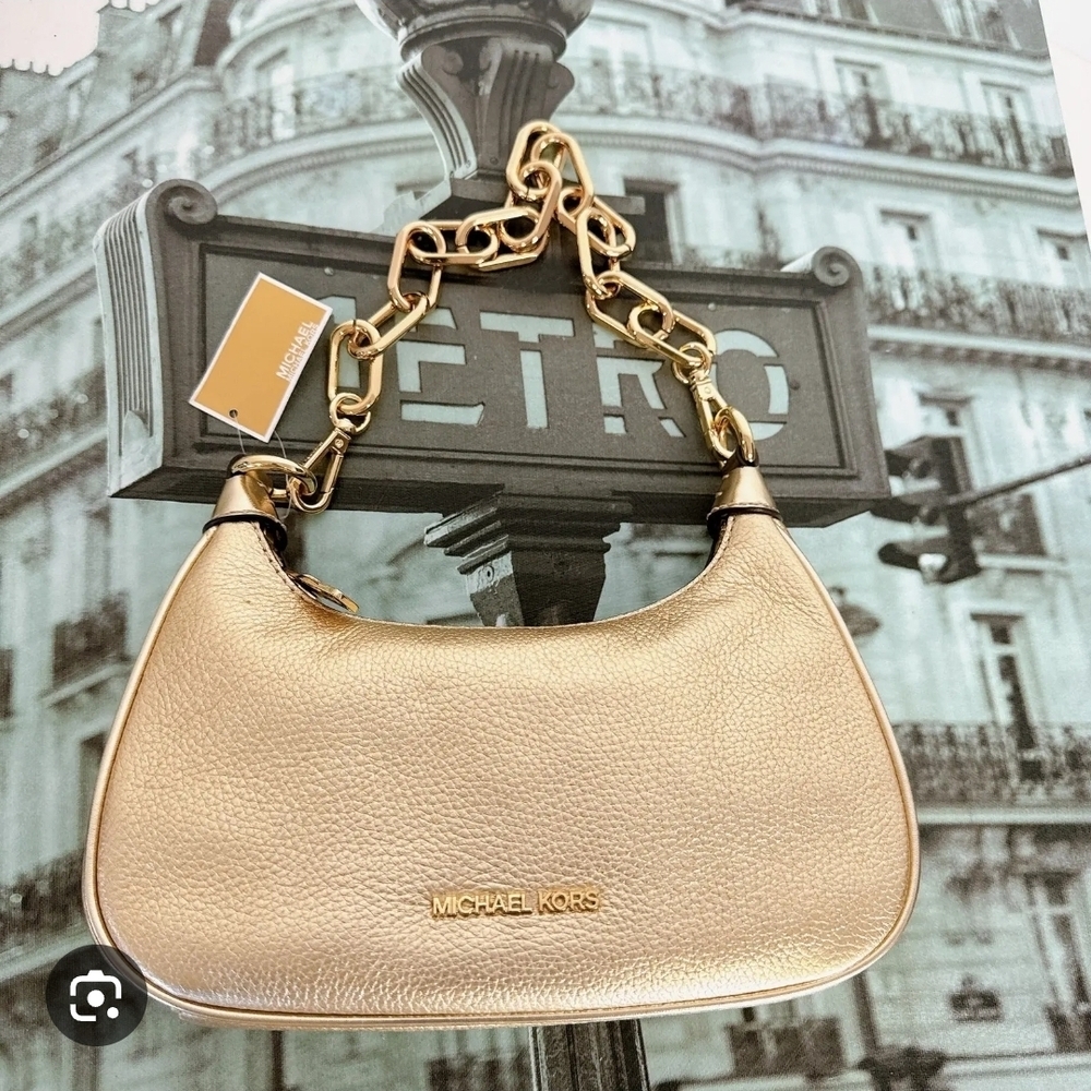 Michael Kors Gold Crossbody Bag - Picture 2 of 4